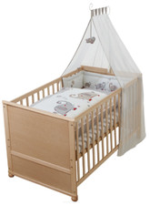 Roba Baby-/ Kinderbett-Set „Jumbotwins“, umbaubar, viel Zubehör