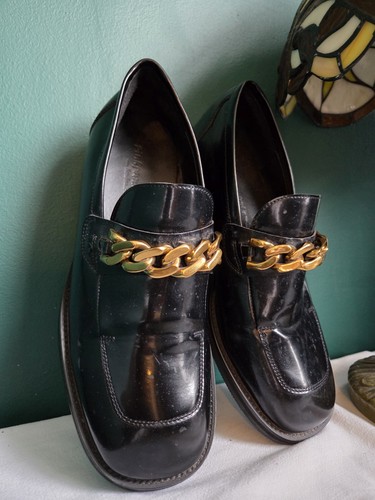 Pink punk plank black loafer - punk,