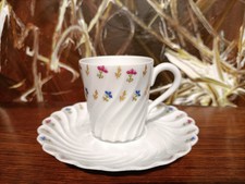 HAVILAND Limoges France TORSE Lutetia, edle Mokka- Espressotasse mit Untertasse