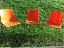 3 Vintage Stapelstühle /
