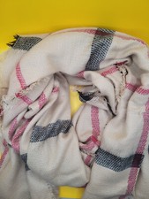 schönes Tuch - Schal - Stola - kariert / karo beige rot schwarz - Viskose - NEU