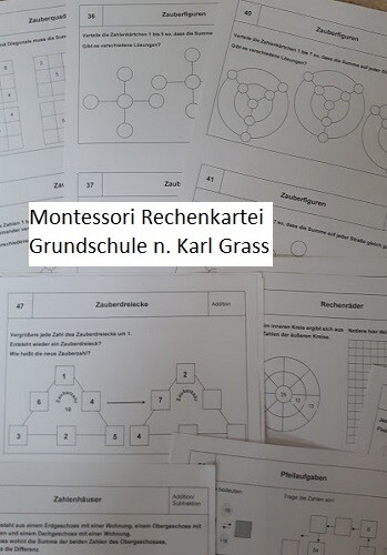 Montessori rechenkartei - montessori,