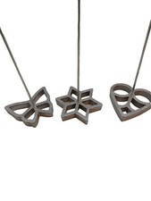 3 X Waffeleisen Schmalzgebäck Praktikus SPRITZGEBÄCK Ostalgie Herz Blume Schmett