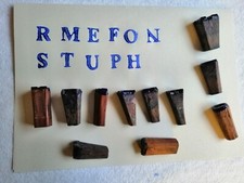 Blaudruck Holzstempel Textilstempel  Holzmodel NEU Blauweißchen ( 11 Buchstaben)