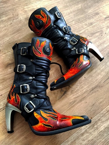 New rock gothic boots - new,