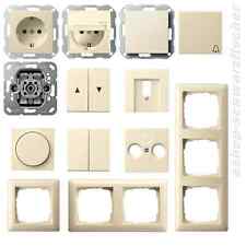 Gira Steckdose/Wippen/etc.System55 cremeweiß glänzend Rahmen Standard55- Auswahl