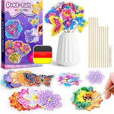 Bastelset Kinder ab 6 8 4 Jahre, Geschenk Mädchen 7 5 6 8 Jahre, Blumen Basteln