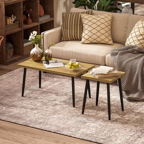 Homcom couchtisch 2er set - 2er,