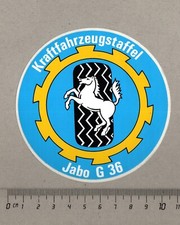 Aufkleber/Sticker Kraftfahrzeugstaffel Jabo G 36 Bundeswehr
