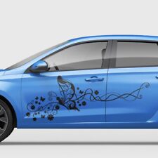 Schmetterling & Linien Blumen Dekor Floral Auto Aufkleber Autoaufkleber #1218