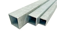 Quadratrohr verzinkt Vierkantrohr verzinkt Rohr verzinkt bis 3 m Hohlprofil Zaun