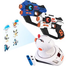 Playtastic Lasertag-Set mit 2 Pistolen und Ziel-Projektor, Licht- & Ton-Effekte