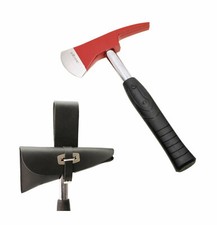 Feuerwehrbeil DIN 14924-FB + Beiltasche f. Feuerwehr-Haltegurt/Sicherheitsgurt 