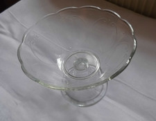 Alte glasschale mit fuß - glasschale,
