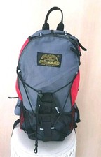 Essl Trekkingrucksack 25L Grau Rot Bushcraft Outdoor Wanderrucksack Pilgern 45cm