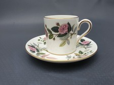 Wedgwood 2er Gedeck Sammeltasse (Espressotasse) Hathaway Rose Porzellan Vintage