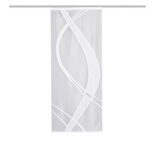Schiebevorhang TIBASO - transparent-weiß - 57x145 cm