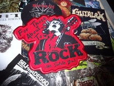 AC/DC Patch Shape Heavy Rock