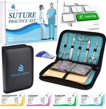 🆕️Chirurgisches Nahtset Wundnaht-Übungsset Silikon-Nähkissen mit Werkzeugsatz
