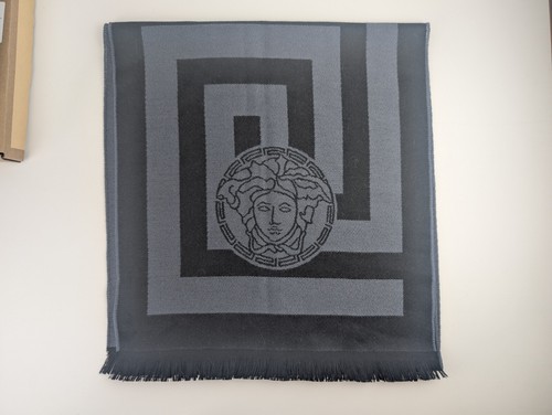 Edler luxus versace schal - edler, grau