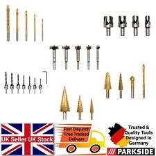 Parkside Spezialbits Set HSS Fräsen Forstner Stecker & Dübelschneider + mehr Bit