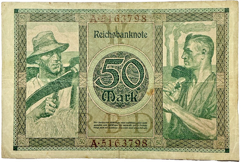 Deutsches reich mark 1920 - 50,