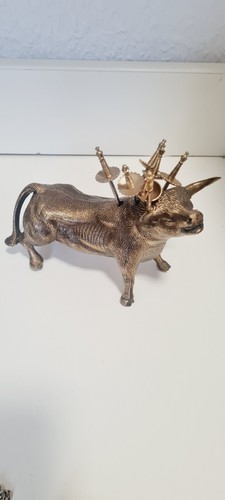 Spanischer vintage stier - spanischer, im