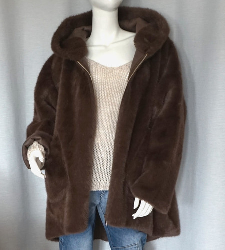 Wende nerz pelzjacke fake fur - wende,