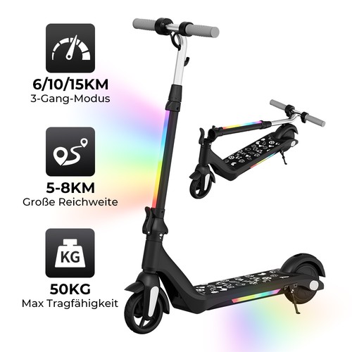 Elektroroller kinder schwarz - kinder,