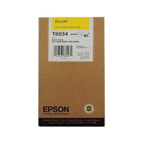 Epson patrone t6034 yellow - patrone,