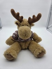 Tchibo TCM Elch Eddi Kuscheltier mit Pullover sitzend Rentier Plüsch