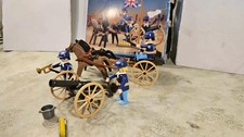 Playmobil Western 3729 ACW Union Nordstaaten Kanone mit Kutsche Train mit OVP