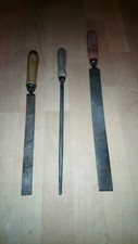 3  alte große Rundfeile/Flachfeile