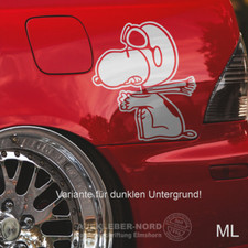 Snoopy Baron Autoaufkleber