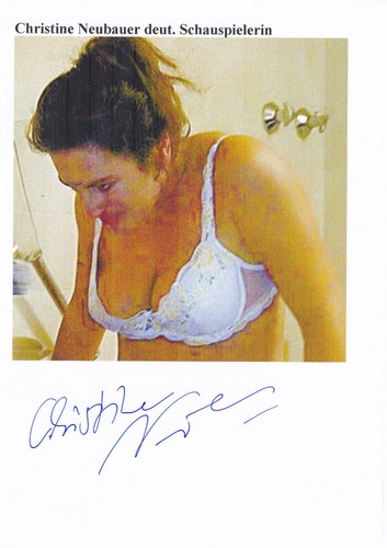 Autogramm christine neubauer - -,