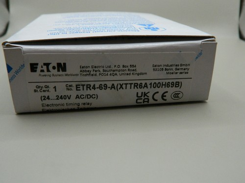 Eaton moeller etr4 - eaton, etr4-69-a