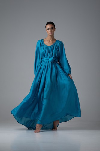Kalita maxikleid blau - maxikleid,