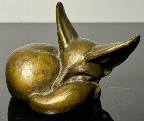 Bronzefigur schlafender - bronzefigur, –