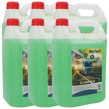 6x Scheibenreiniger Sommer 5L gebrauchsfertig mit Apfelduft Klare Sicht Insekten