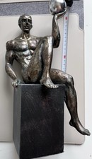 The Silber Black Gold  Athlete Statue Sculpture