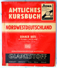 Deutsche Bundesbahn - Amtliches Kursbuch  Nordwestdeutschland 1965 mit Karte