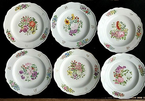 Meissen 6 teller mit - ,