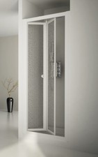 Duschkabine Duschtür "Domino" Nischendusche 88 - 83 cm x 185 cm weiß