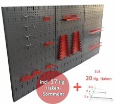 Kreher Werkzeugwand Lochwand Werkzeuglochwand Metallwand Haken Metall 40 Teile 