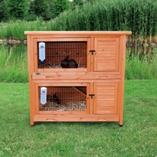 Trixie Kaninchenstall natura 2 Etagen 116x111x65 cm wetterfest Holz