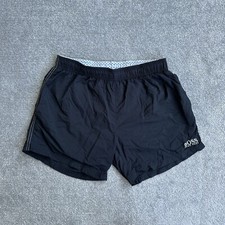 HUGO BOSS Herren Badehose Shorts Medium Badeshorts Beach Boxer 25317 Schwarz