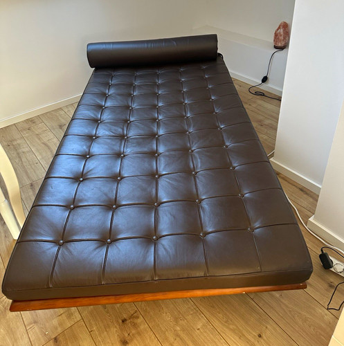 Leder daybed braun - leder,