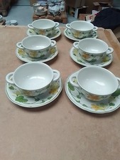 Villeroy Boch Geranium Suppentasse Mit Unterteller Preis Pro Stück Sehr Gut Erh