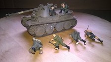 1:35 Modell Gebaut Bastelschrott ??Jagdpanzer Marder III Sd Kfz 139/Besatzung#24