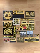 Aufkleber Mix Ultras Dortmund 20x Fanszene Sticker Sammlungsauflösung
